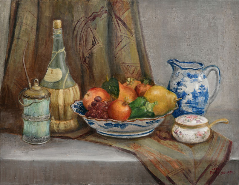 공영자 Kong, Young Ja 청동화병이 있는 정물, 2020 oil on canvas 65x50cm