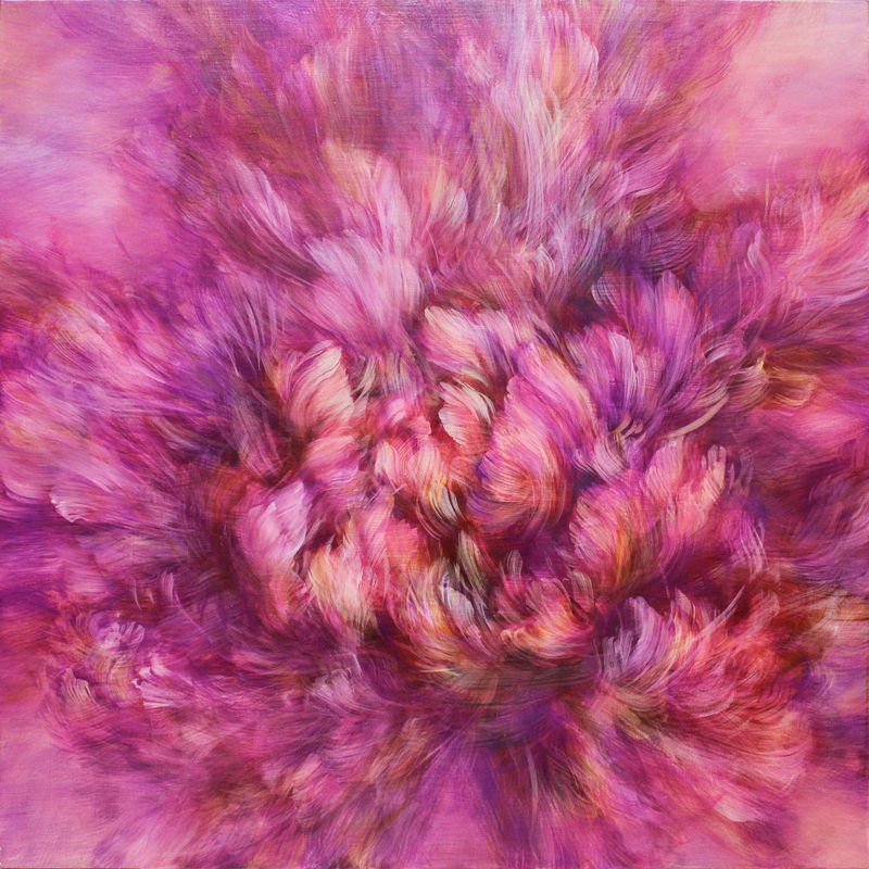 Noriko KURAFUJI 倉藤 紀子, Waltz of Flower (Purple_116), 2021