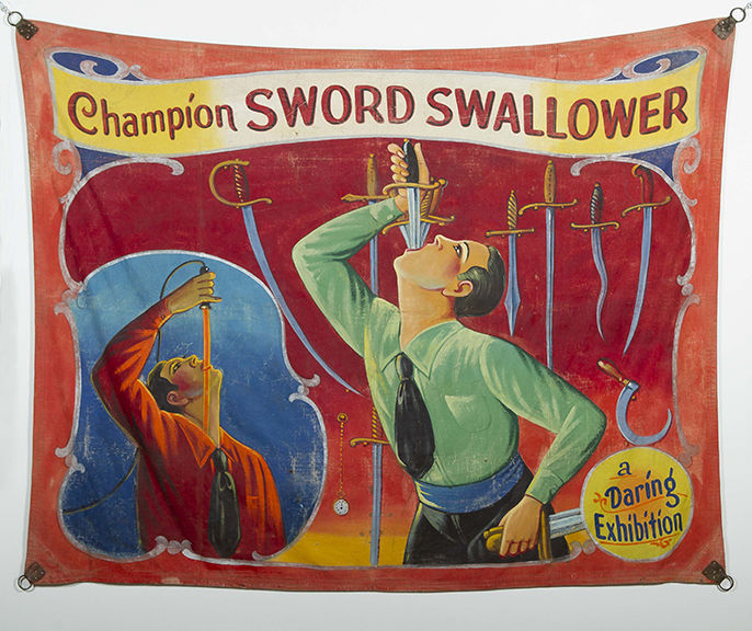 Signage & Banners, Sword Swallower