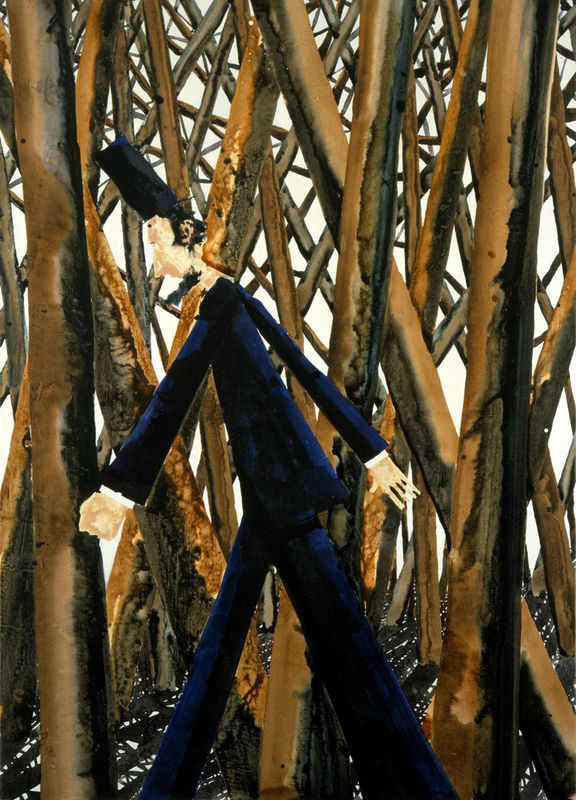 Barnaby Furnas Walk in the Woods, 2002 Urethane on canvas 68 x 48 inches