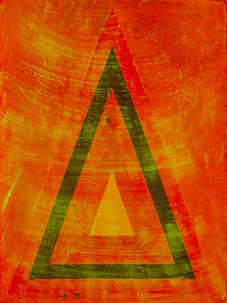 Annie Albagli Statis Series, 2014 Screenprint with pure pigments on Rives paper 22 x 30 unframed