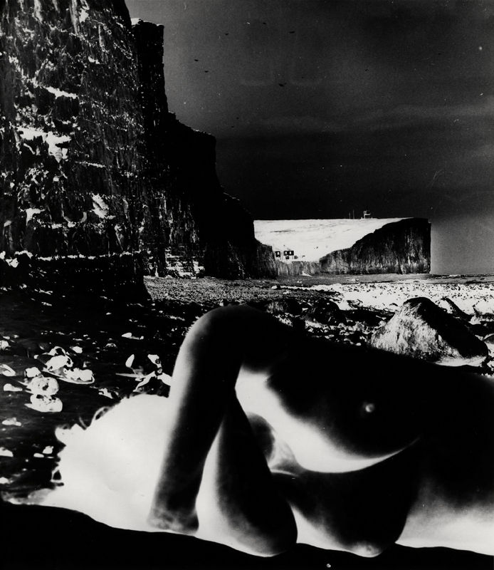 Bill Brandt, East Sussex Coast (negative print), 1977