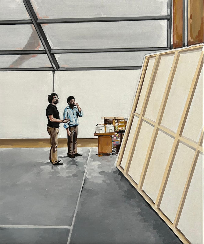 Aurélie Bauer Nuit Blanche avec Boisrond, 2024 Huile sur toile 65 x 54 cm