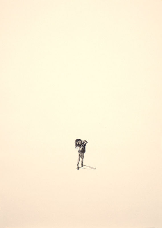 Fabien Mérelle Ellie, 2023 Encre et aquarelle sur papier 42 x 29 cm