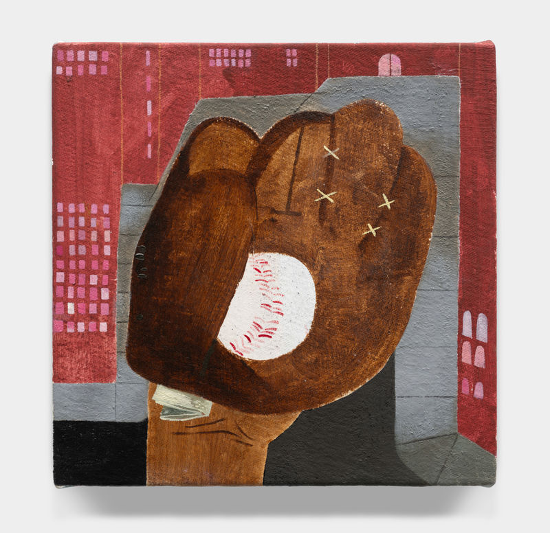 Delivery, 2025 Oil on linen over panel 8 x 8 inches (20.3 x 20.3 cm) Kenny Rivero