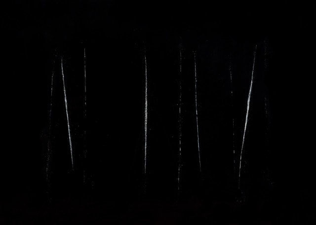 Nir Hod The Night You Left, 2008 Oil paint on black mirror 47 1/4 x 67 in 120 x 170 cm