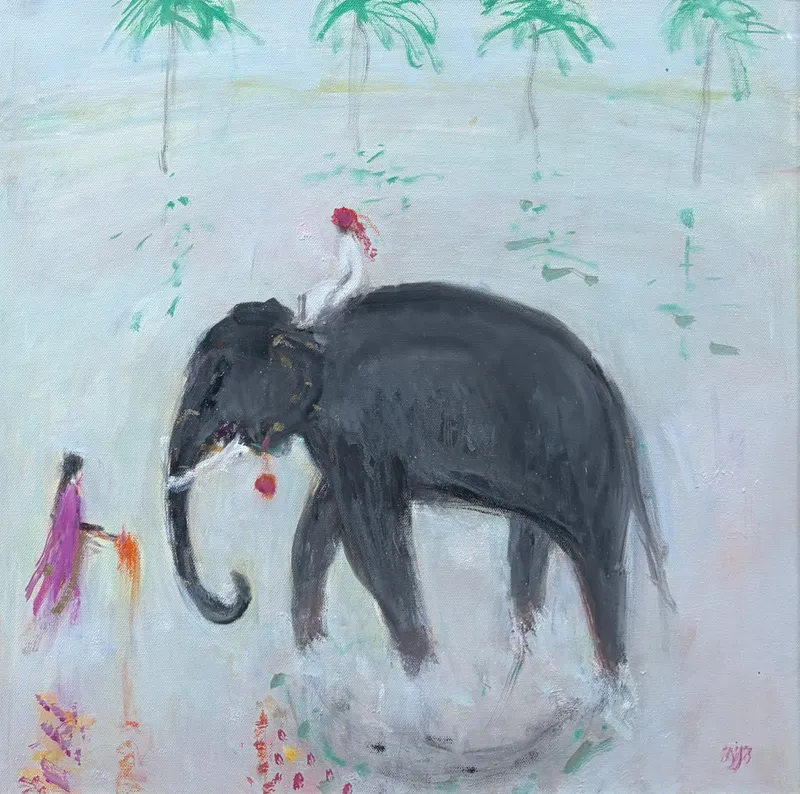 Ann Shrager, Elephant in the Pool (London Gallery)