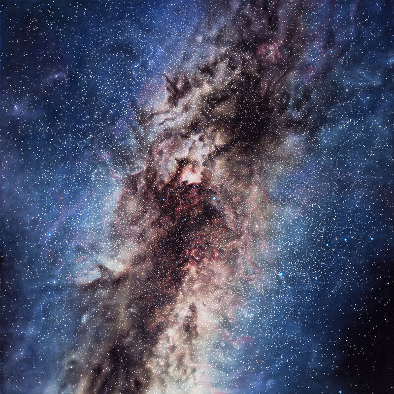 Cygnus, 2015 Oil on linen 36 x 36 x 3 ins