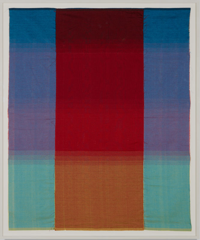 Paul Beumer Zeus’ last night on earth, 2023 Handwoven cotton 116 × 96 cm (excl. frame) / 124 × 104 cm (incl. frame)