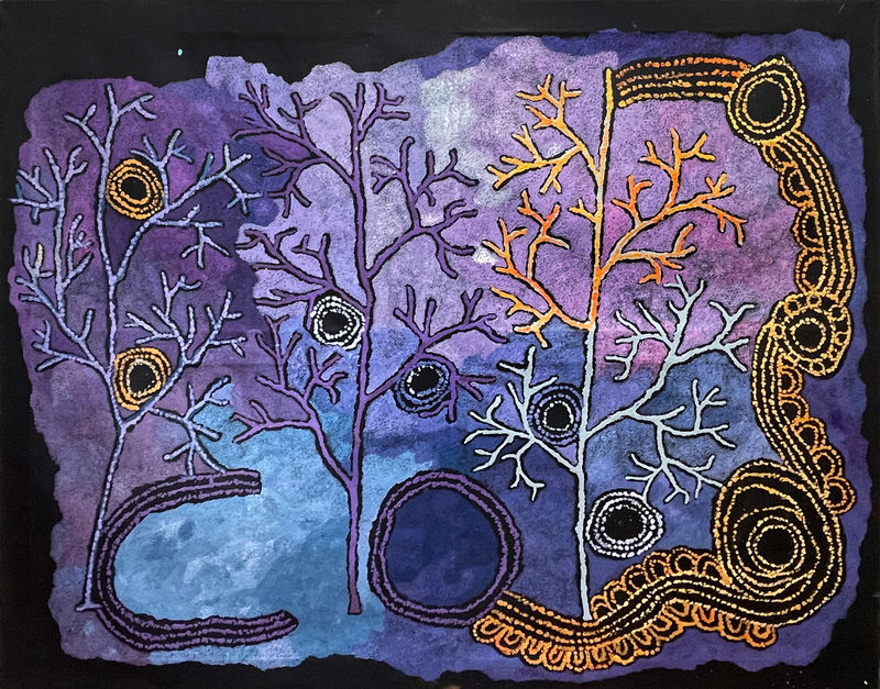 Betty Mula, Punu tjuta (many trees), 2024