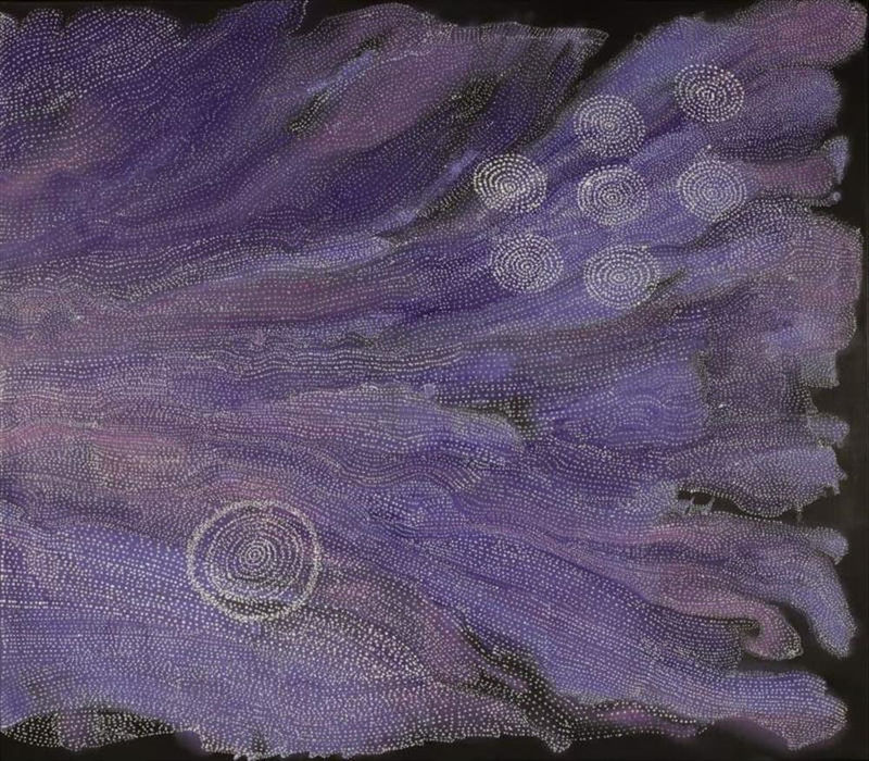 Athena Nangala Granites, Napaljarri- warnu Jukurrpa (Seven Sisters Dreaming), 2024