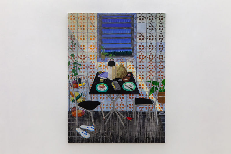 Ruan D'Ornellas A pressa era tanta que não deu tempo, 2025 Tinta acrílica sobre tela [Acrylic paint on canvas] 200 x 150 cm [78 3/4 x 59 in]