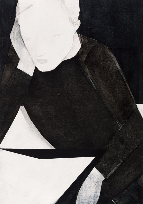 Iris Schomaker Untitled, 2013 watercolour and oil on paper 30 x 21 cm 11 12/16 x 8 4/16 ins