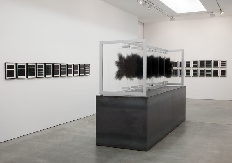 Idris Khan The Beginning, 2016 glass and aluminum 107 x 339.6 x 85 cm 42 2/16 x 133 11/16 x 33 7/16 ins Plinth: 100.50 x 351 x 107.50 cm