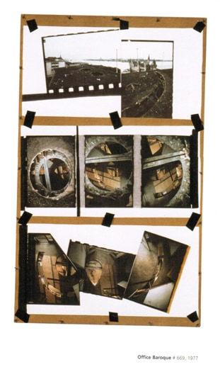 Gordon Matta-Clark Office Baroque # 669, 1977 Cibachrome and tape recorder 175 x 105 cm 68 14/16 x 41 5/16 ins