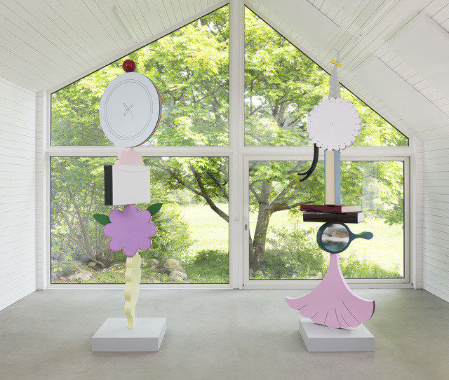 Mette Björnberg Before It All Falls / Innan Allt Faller, 2014 Painted wood, varnish and mixed media 280 in 280 cm