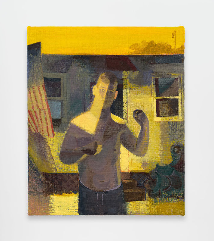 Matt Bollinger Bone Yard I, 2025 Flashe and acrylic on burlap over canvas 24 x 20 inches 61 x 51 cm.