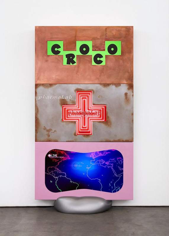 Meriem Bennani, Sidewalk Stream Column 2, 2021