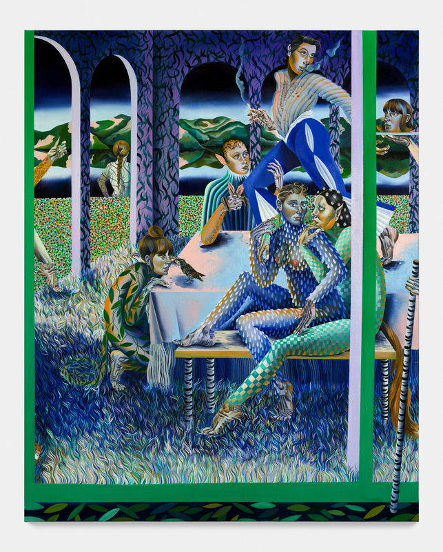 Jessie Makinson All the same bubbles, 2022 Oil and pigment on canvas 80.75 x 65 in. 205 x 165 cm.