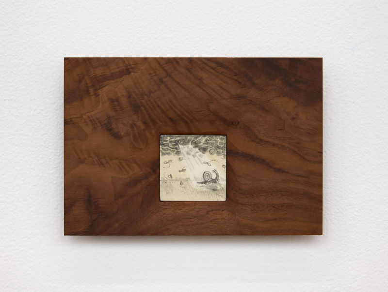 Em Kettner The Tempest, 2022 Glazed porcelain tile in black walnut artist's frame 5.5 x 7.75 x 0.75 inches 14 x 19.7 x 1.9 cm.