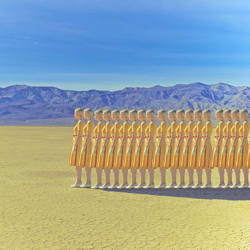 Maria Svarbova Origins Archival pigment print 19 x 19 inches, Edition of 10 27.5 x 27.5 inches, Edition of 10 35 x 35 inches, Edition of 10 47.25 x 47.25 inches, Edition of 10