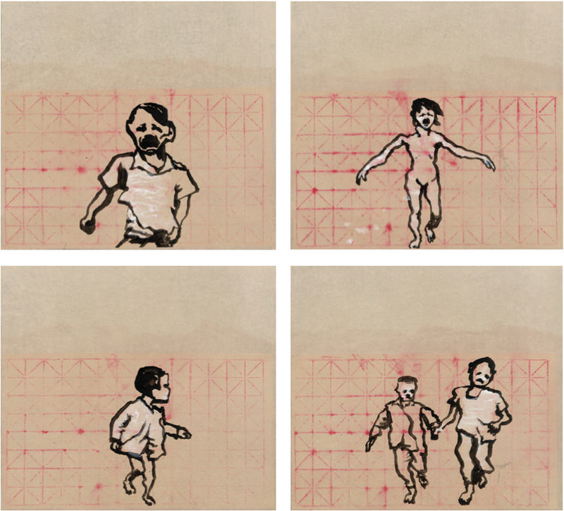 Yang Jiechang 杨诘苍, Children Running 1, 2, 3, 4 跑吧 1, 2, 3, 4, 2014