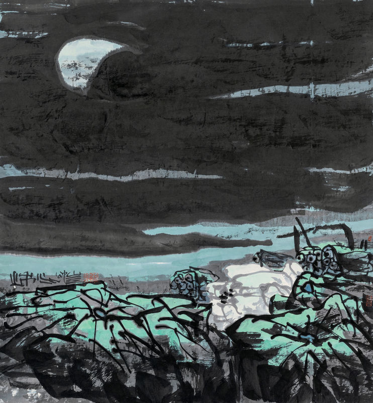 Pan Gongkai 潘公凱, Autumn Water《秋水》, 2016