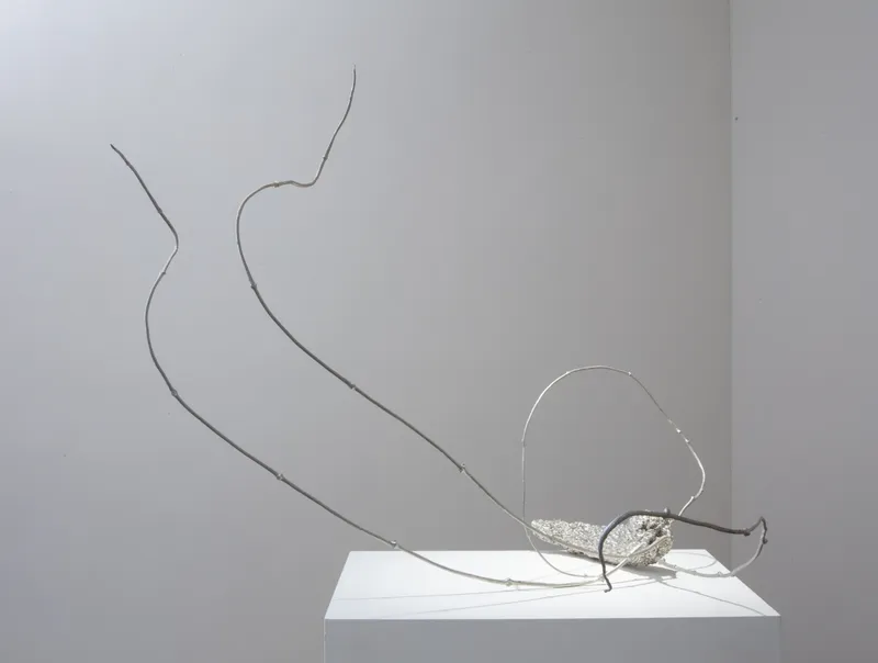 Anya Gallaccio Empty Handed Heart, 2008 direct cast bronze, zinc plated 43 1/4 x 35 3/8 x 39 in 110 x 89.9 x 99.1 cm