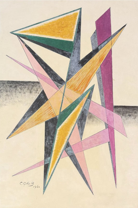 Cicely de Beers, Untitled composition, 1964