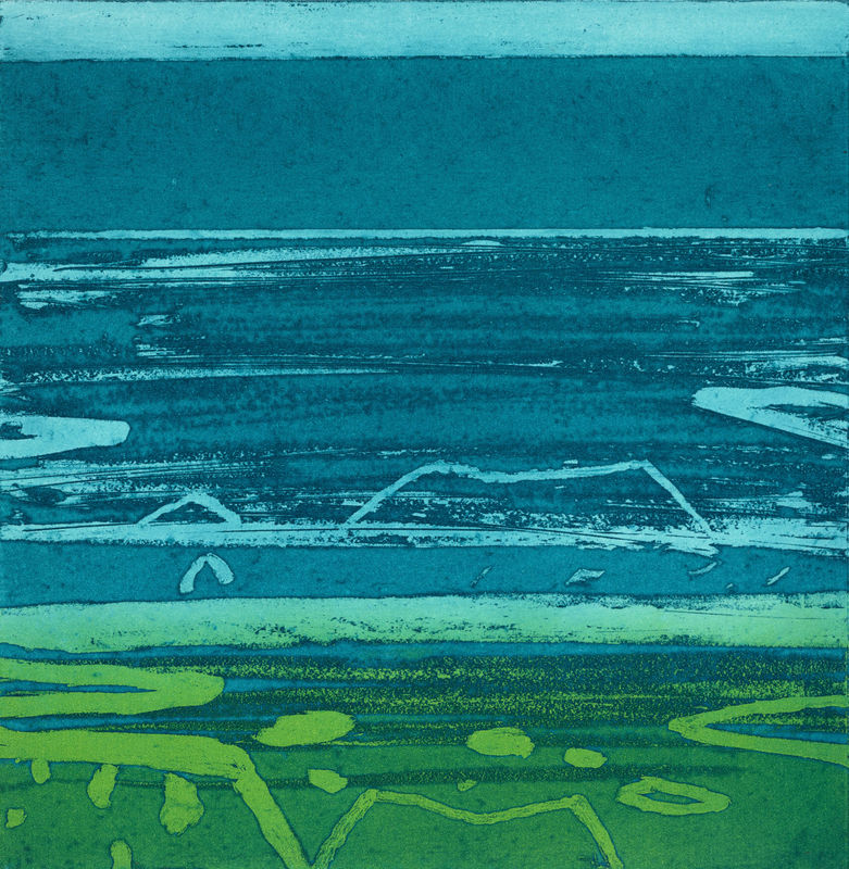 Barbara Rae RSA, Dark Ice Floes