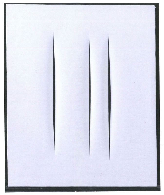 Lucio FONTANA, Concetto spaziale atteste, 1966