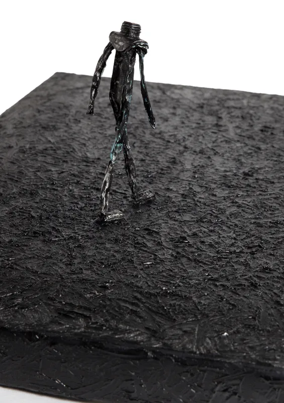 Shi Jin-Hua, A Walking Man, Tribute to Alberto Giacometti - 1, 2016-2017