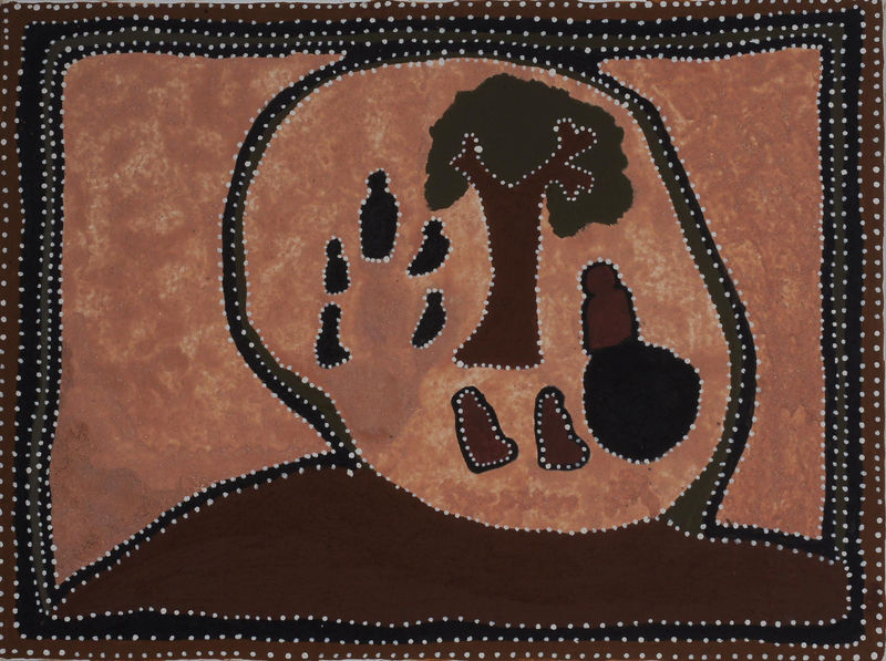 Beryline Mung All the Women natural ochres on canvas 80 x 60 cm