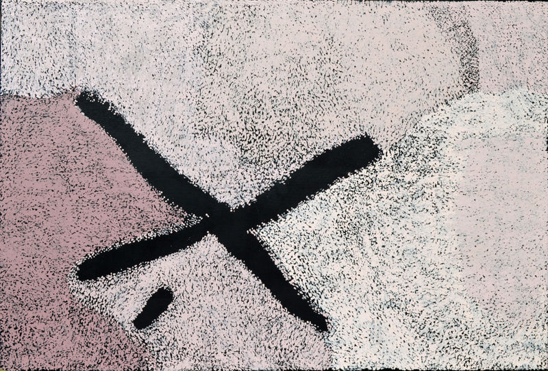 Pepai Jangala Carroll Yumari acrylic on linen 122 x 182 cm