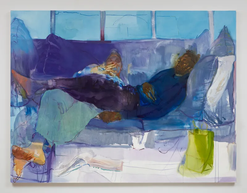 Jennifer Packer Nate, Chey, 2025 Oil on canvas 68 x 90 1/8 inches 172.7 x 228.9 cm