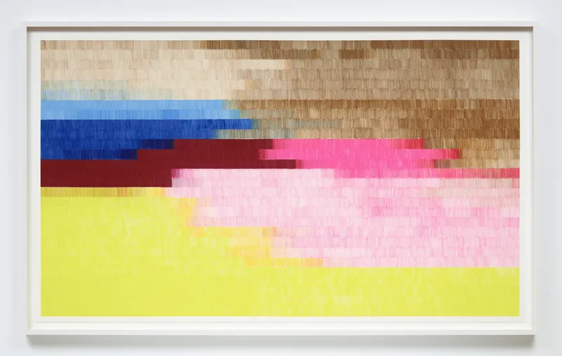 Zipora Fried The Bond of Thought, 2020 Colored pencil on archival museum board 52.5 x 90 inches 133.4 x 228.6 cm