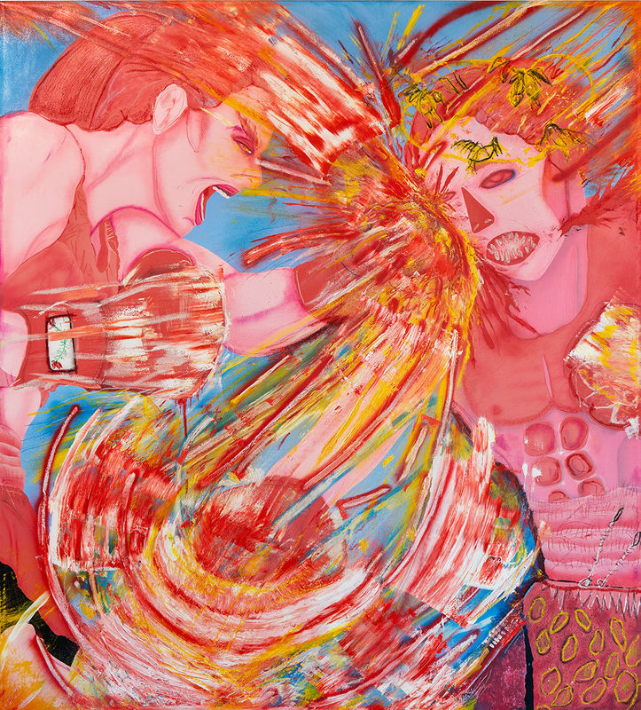 David Heo Immense (Let it Out), 2023 mixed medium, acrylic, and oil on canvas 72 x 65 in 182.9 x 165.1 cm