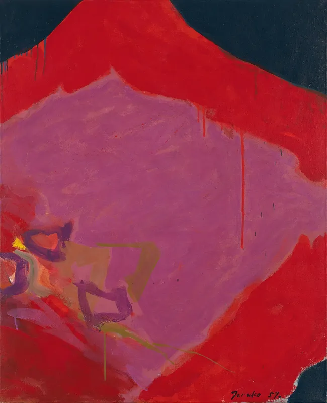 Teruko Yokoi no title, 1959 Oil on canvas 100.2 x 81.2 cm 39 1/2 x 32 in