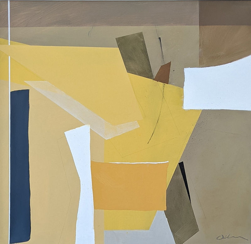 Olivia Wileman Landing II Oil on canvas 23 x 23 "