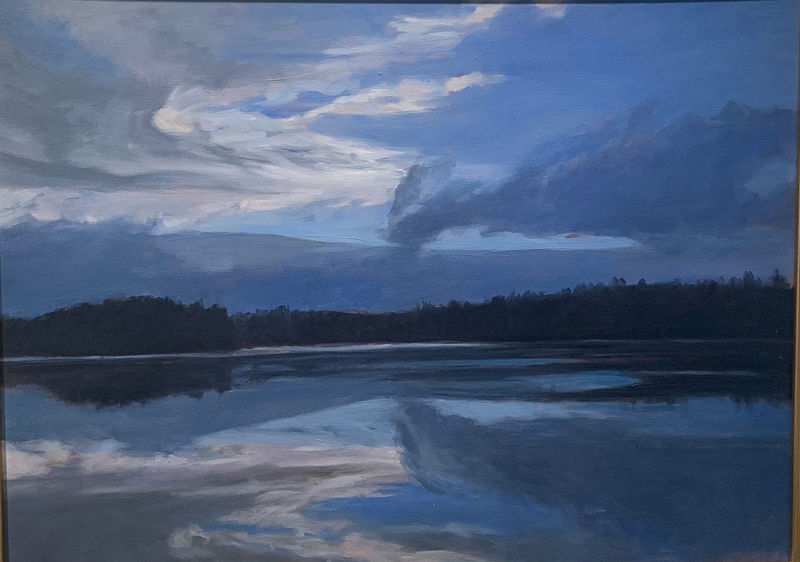 Tracy Baker-White, Like a Blue Flame in Cold Water , 24" x 30"