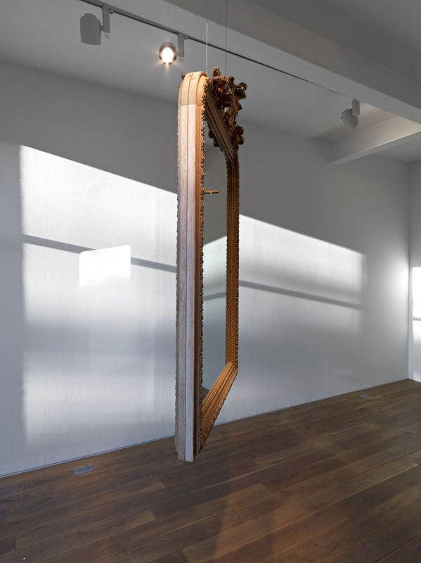 Kevin Harman Forever, 2012 mirror, carved oak frames, padlock 137 x 88 x 26 cm