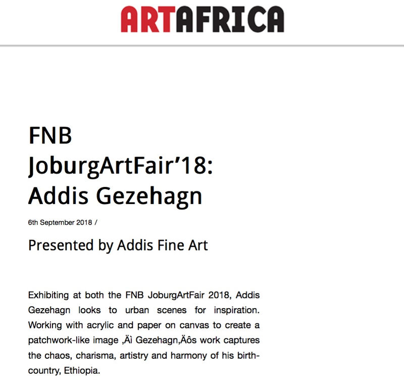 FNB Joburg Art Fair’18: Addis Gezehagn