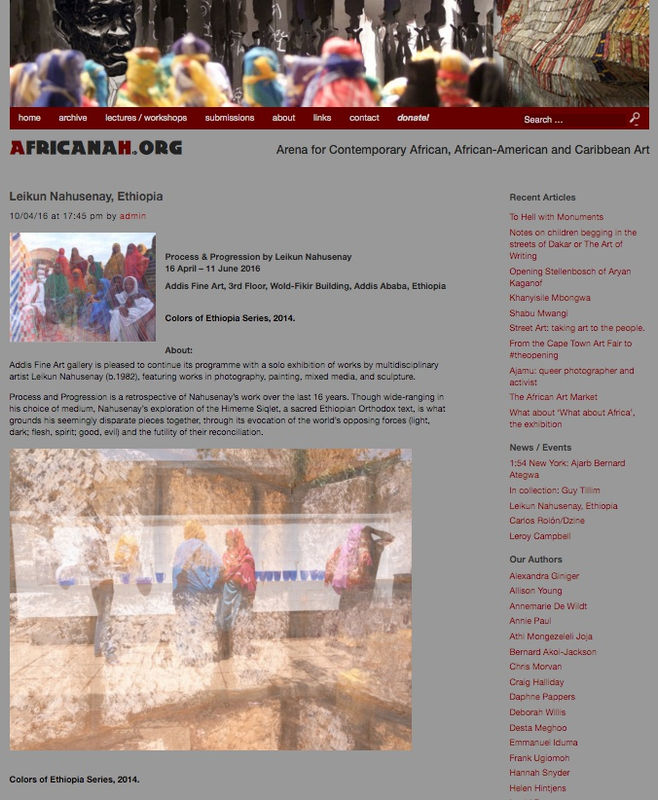 Process & Progression by Leikun Nahusenay