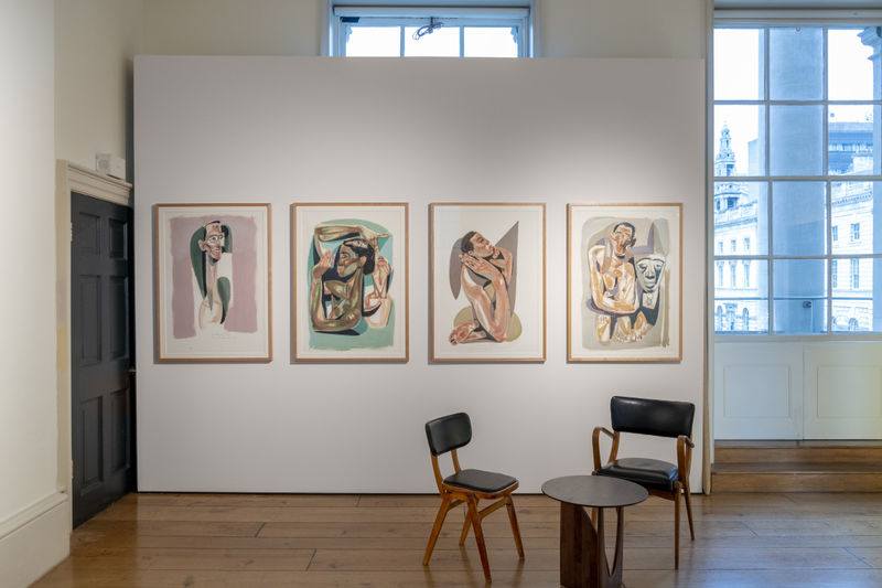 Installation of Addis Fine Art at 1-54 Contemporary African Art Fair (2021). Courtesy of Ridvan Bayrakoglu.