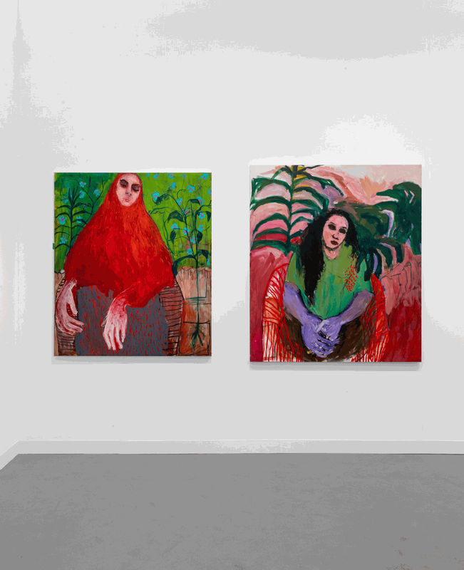 Selome Muleta, installation view in Addis Fine Art’s booth at Frieze London, 2022. Photo by Lucy Emms Photography. Courtesy of Addis Fine Art.