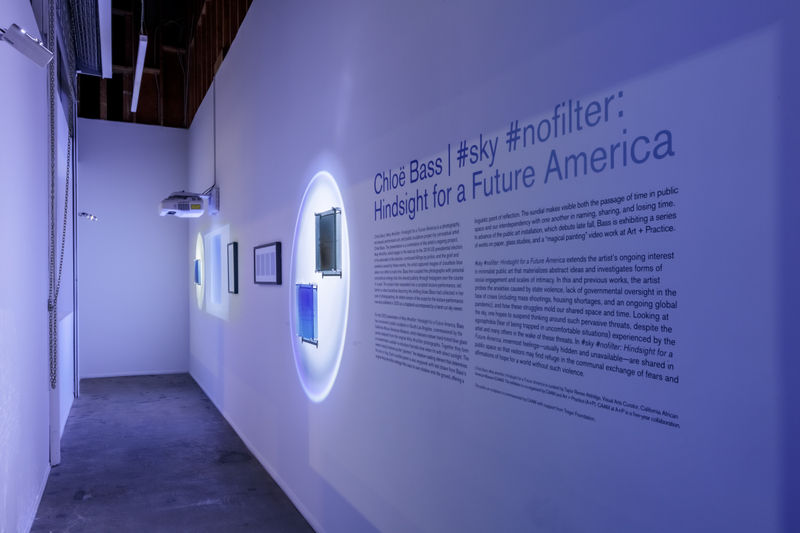 Installation view: Chlo&euml; Bass: #sky #nofilter: Hindsight for a Future America, California African American Museum and Art + Practice, Los Angeles, CA, 2022. Photo: Joshua White