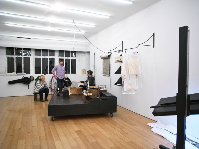 Installation view: J. Morgan Puett: {of, with, as, for, them, and, it} Workstylings, Alexander Gray Associates, New York, 2010