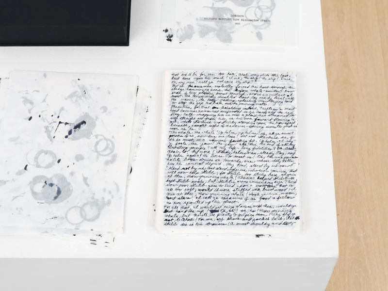 Or the Whale, Vol. 3, 2024 (detail). Iron gall ink and graphite powder on onionskin paper in 225 parts, with custom archival portfolio