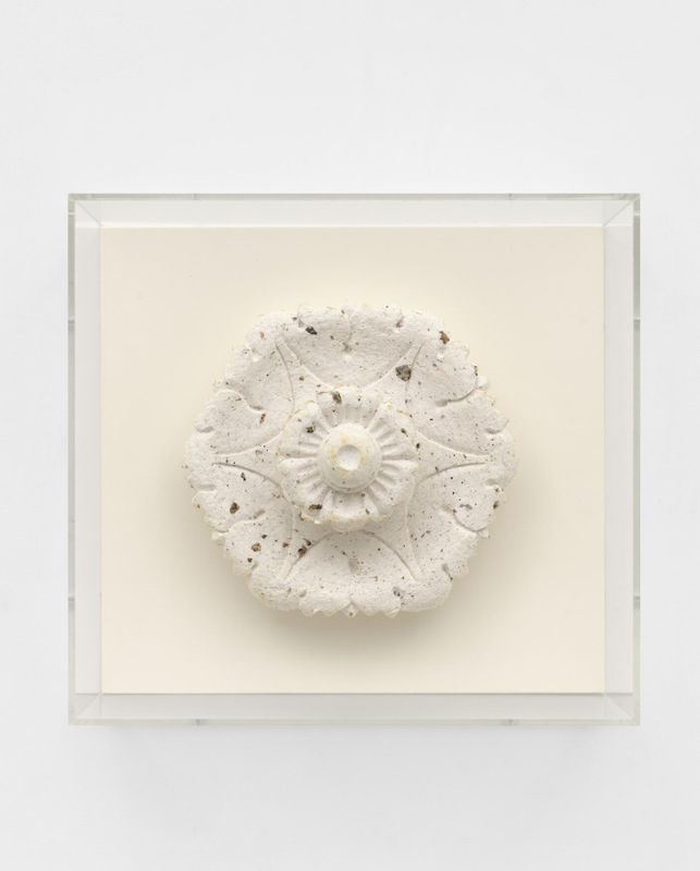 Bethany Collins, Old Ship Rose II, 2025. Cast paper with Confederate granite