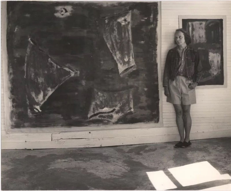 Betty Parsons at her studio, 1969. Courtesy of Alexander Gray Associates.